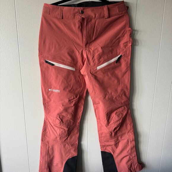 Columbia Titanium Women’s Ski Snow Pants Medium Waterproof Coral Pink - Picture 5 of 7
